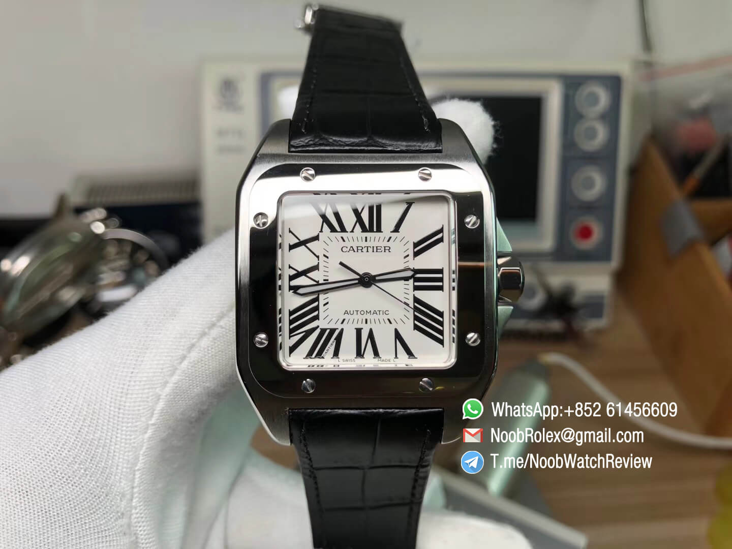 cartier santos 100 38mm