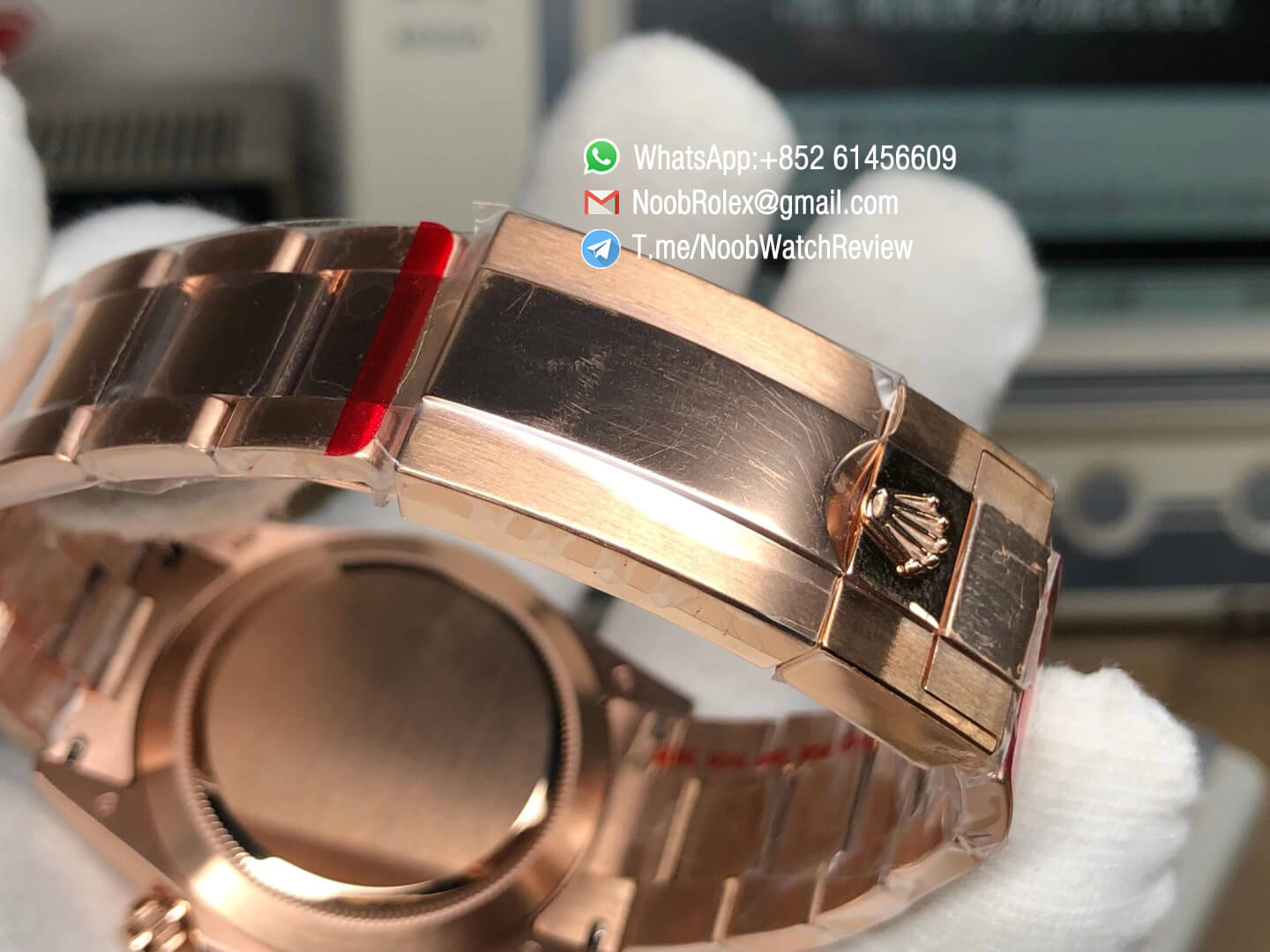 Rolex Daytona 116595RBOW Rose Gold Case Rainbow Crystal Black Dial on RG Bracelet A4130 BLF Rolex Copies 07