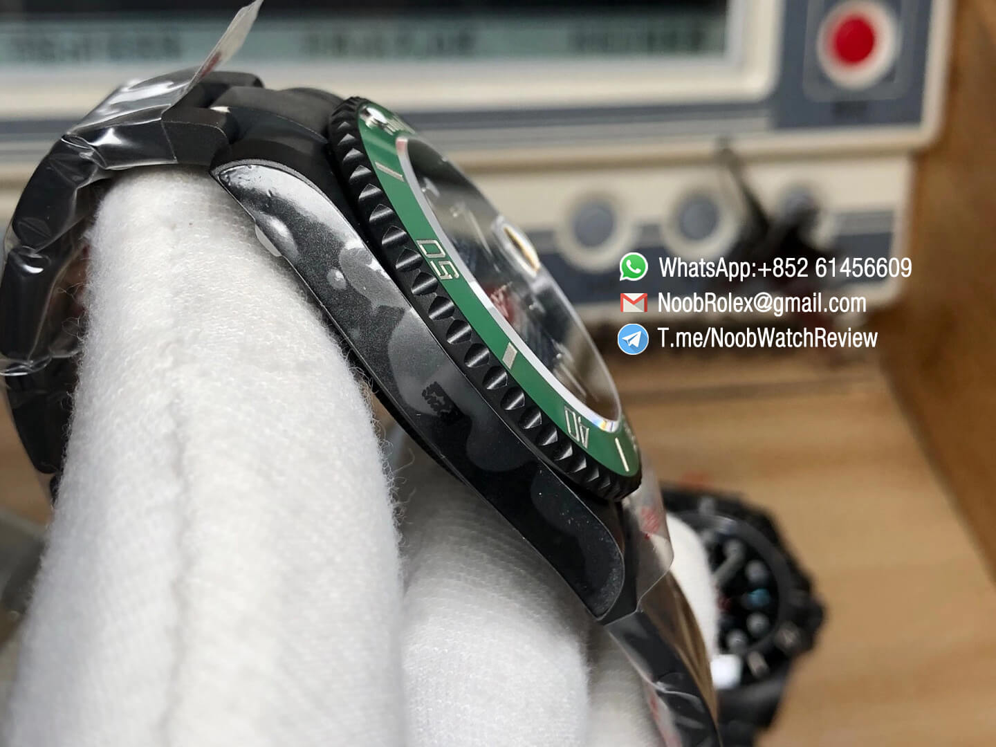 Rolex Submariner Blaken Green Style Black PVD Case Bracelet Green Dial Green Ceramic Bezel A2836 OXF Top Quality RepRolex 04