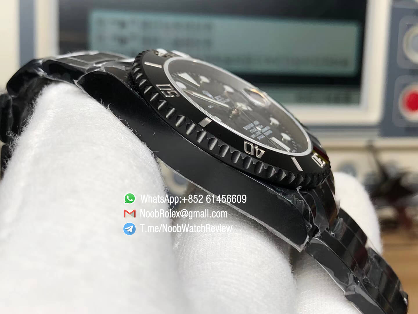 Rolex Submariner Full Black DLC Plated on Soild 316L Steel Case Bracelet Black Bezel Black Dial A2836 High Clone 04