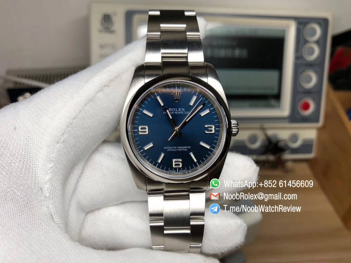 Oyster Perpetual 36mm 116000 Steel Case and Bracelet Blue Dial APT5000 KRF Superclone Unisex Watch 01