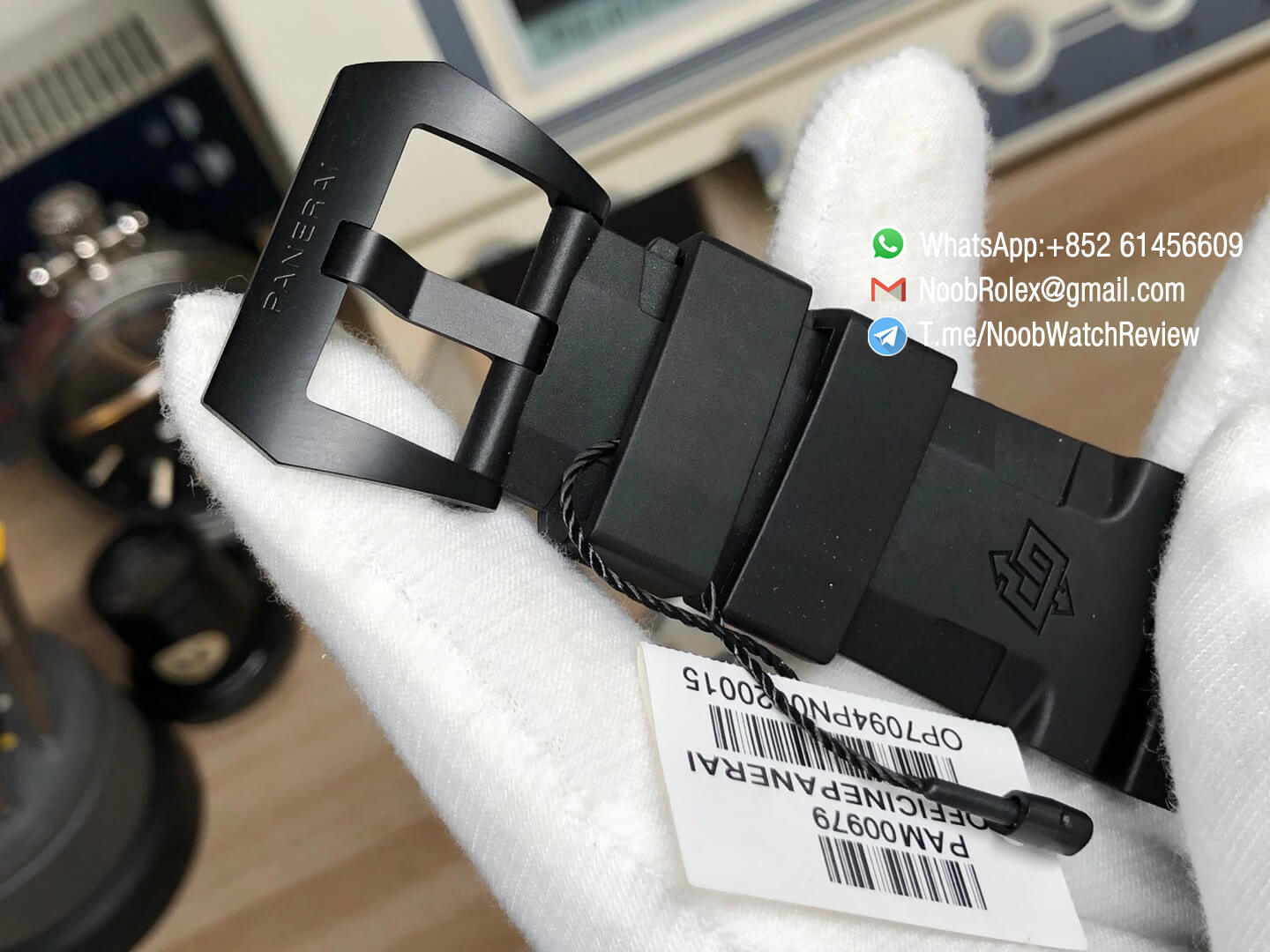 VSF Panerai Submersible PAM 00979 PAM00979 Survival Instruments Carbotech Case Carbon Dial on Black Rubber Strap P9010 Clone 08