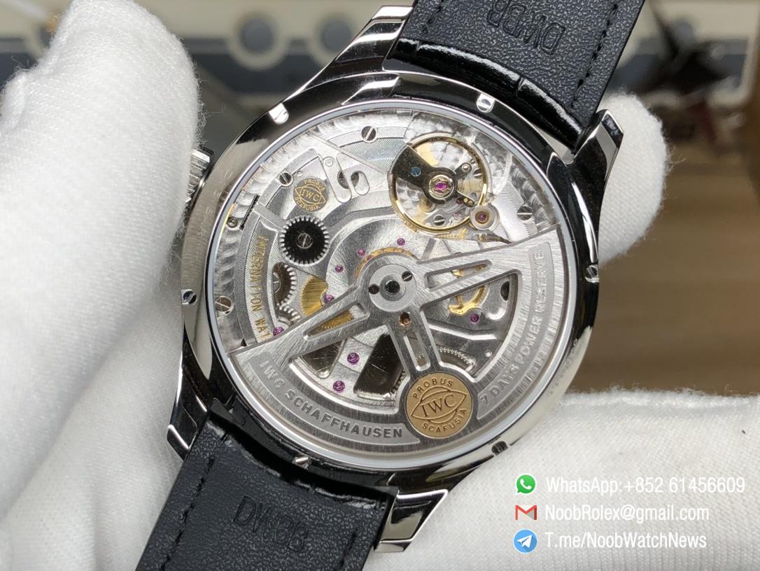 ZF Portuguese Real Power Reserve Real Annual Calendar IW503510 Green Dial A52850 Movement 07